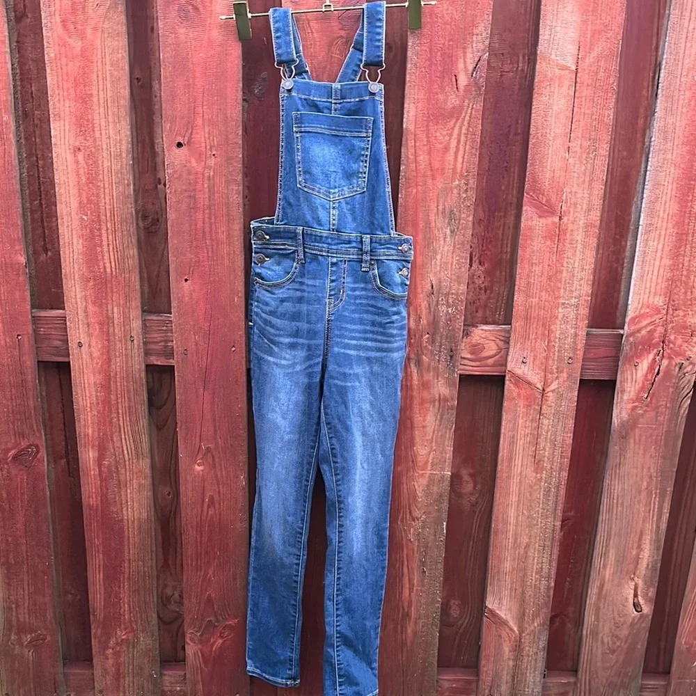Cat & Jack Denim Overalls Size L 10/12